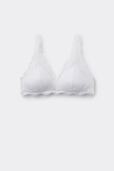Tezenis Sujetador Triángulo de Encaje Reciclado Havana Mujer Blanco Tamaño 1B