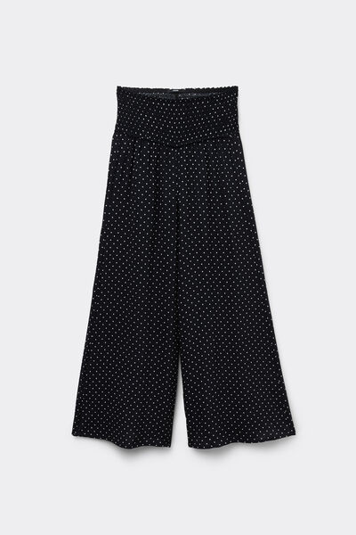 Tezenis Pantagiappo in Tela Punto Smock Donna Nero Taglia L