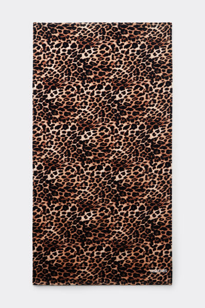 Tezenis Toalla de Playa de Tela de Rizo Estampada Mujer Animalier Tamaño TU