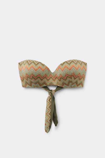 Tezenis Top Bikini Bandeau Relleno Luxury Chevron