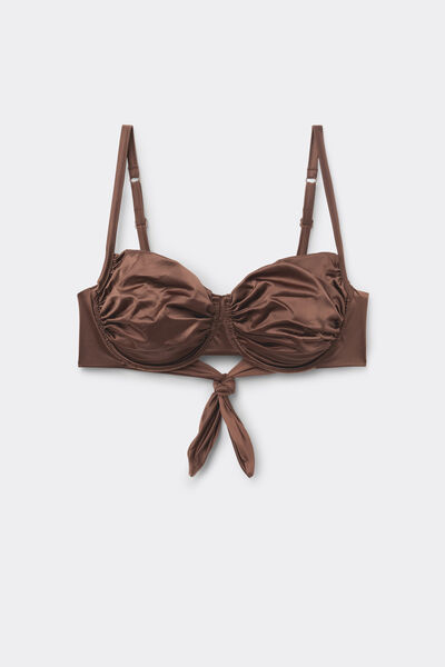 Tezenis Top Bikini Balconette Shiny Glam Choco