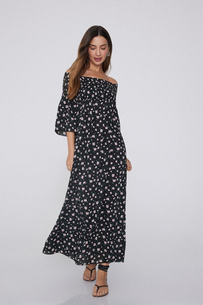 Tezenis Vestido Largo Punto Smock