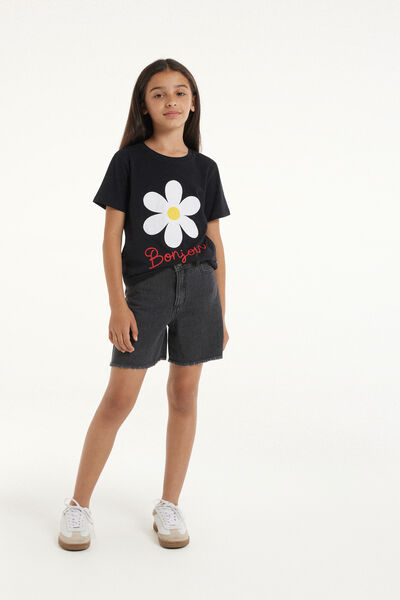 Tezenis Shorts de Denim Deshilachados
