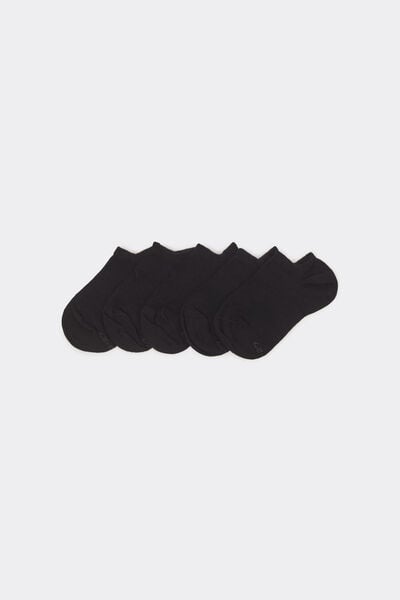 Tezenis 5 Párů Nízkých Dětských Ponožek Unisex Unisex Cerná Velikost 28-30