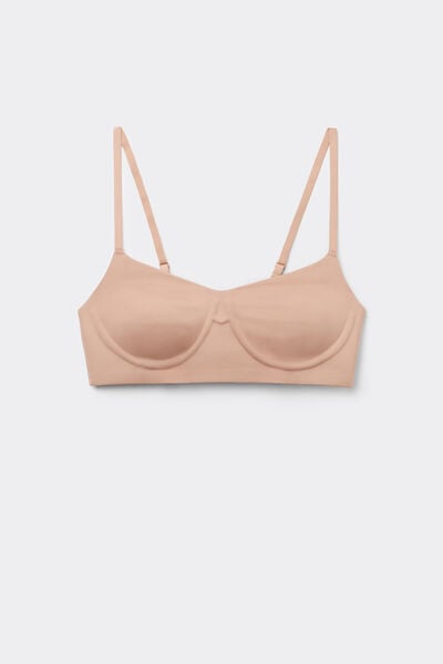 Tezenis Sujetador Balconette Sin Costuras Natural Lifting Colágeno Mujer Natural Tamaño 2B