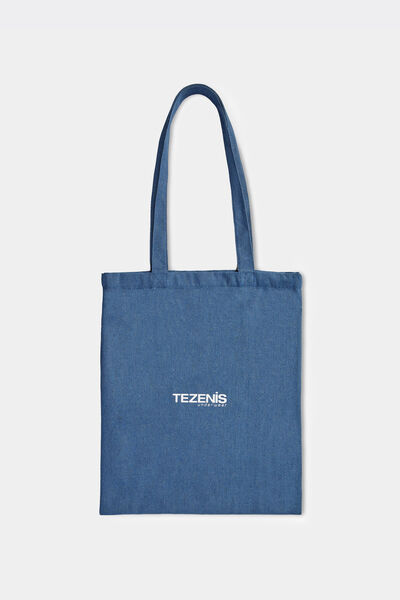 Tezenis Bolso Tela Denim Algodón Logo Tezenis Mujer Multicolor Tamaño TU