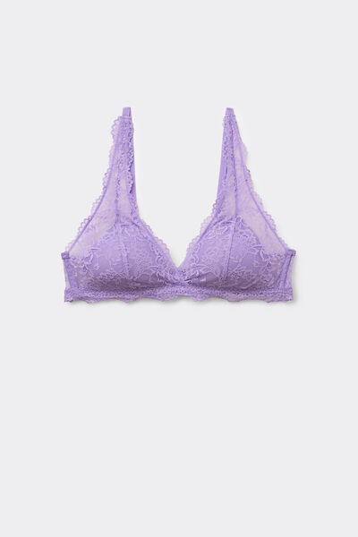 Tezenis Bralette de encaje con relleno ligero sin aros Havana Mujer Violeta Tamaño 1B