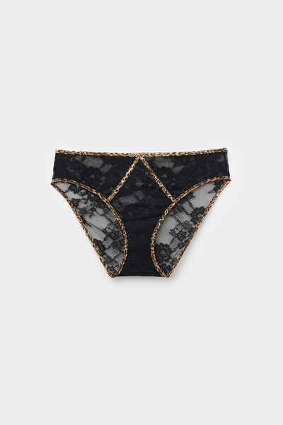 Tezenis Kalhotky Jungle Glow Žena Cerná Velikost S