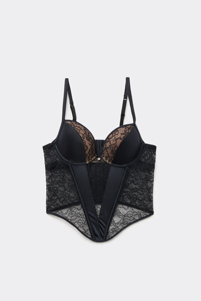 Tezenis Sujetador Bra Top Mistery Essence Mujer Negro Tamaño 1B