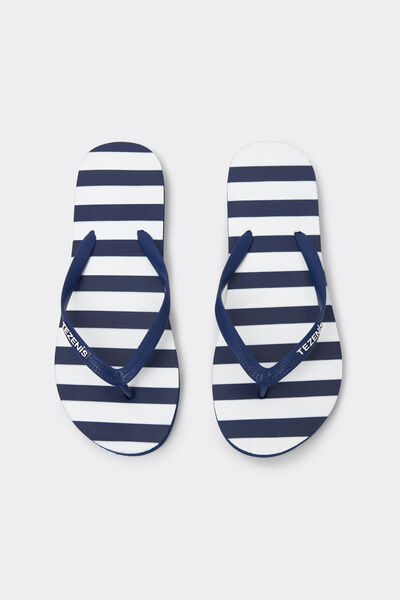 Tezenis Chanclas de Dedo con Motivo Mujer Azul Tamaño M/L