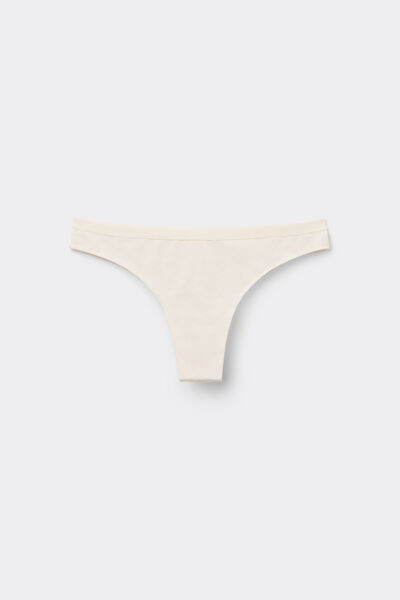 Tezenis Brasileña en Algodón Orgánico Color Sólido Mujer Blanco (avorio) Tamaño L