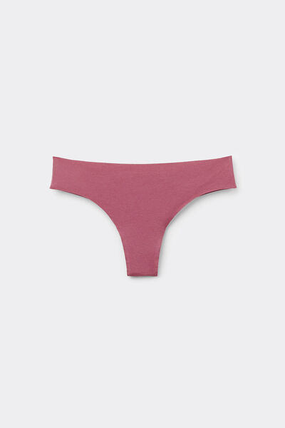 Tezenis Braguita Brasileña Sin Costuras Algodón Orgánico Mujer Rosa Tamaño L