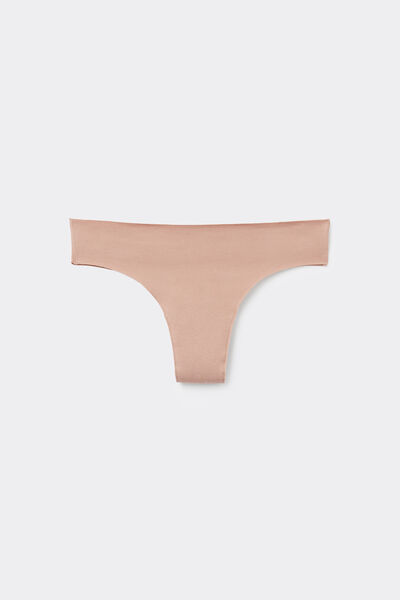 Tezenis Braguita Brasileña Sin Costuras Algodón Orgánico Mujer Natural Tamaño L