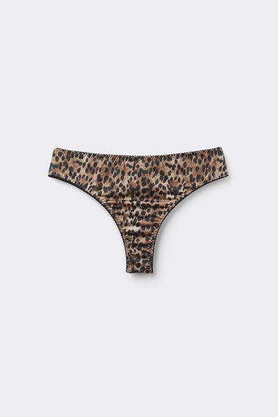 Tezenis Braguita brasileña Sauvage Soul Mujer Marrón Tamaño L