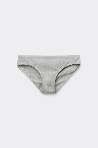 Tezenis Braguitas de algodón orgánico para mujer Mujer Gris Tamaño L