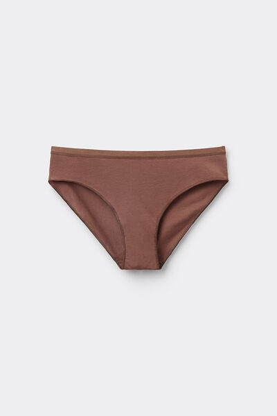 Tezenis Braguitas de algodón orgánico para mujer Mujer Marrón Tamaño L