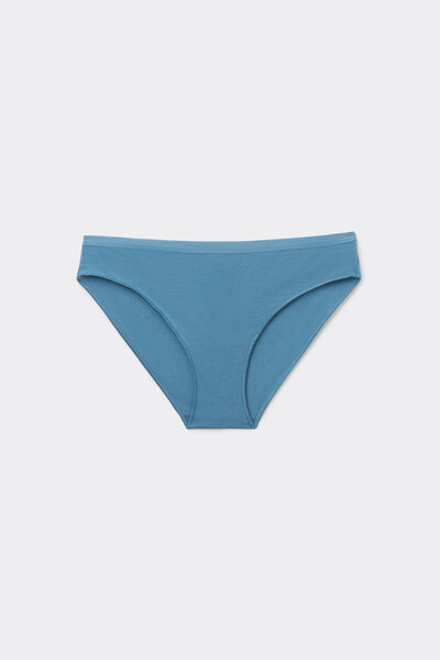 Tezenis Braguitas de algodón orgánico para mujer Mujer Azul Tamaño L
