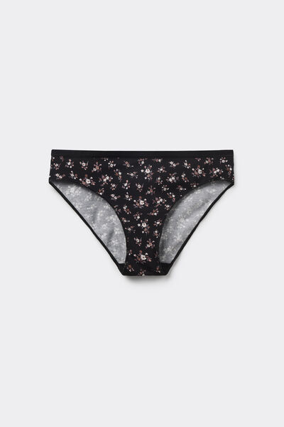 Tezenis Braguita Algodón Estampado Mujer Negro Tamaño L