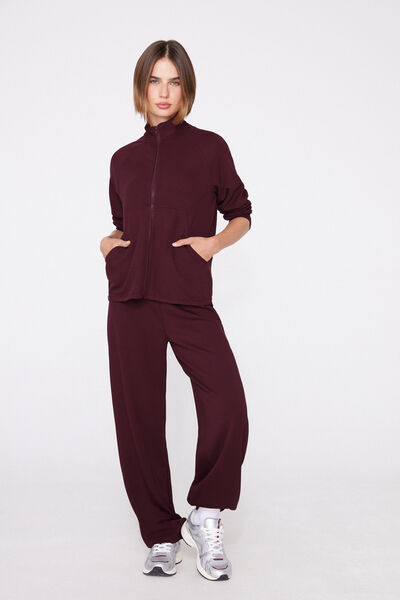 Tezenis Pantalones Largos Rectos Soft Touch Mujer Rojo Tamaño S