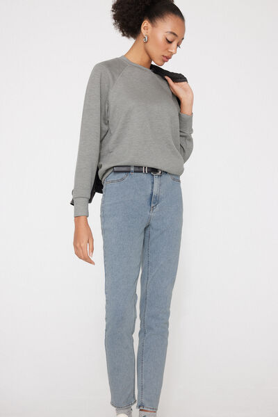 Tezenis Jeggings de Talle Alto con Efecto Push-Up Mujer Azul Tamaño L