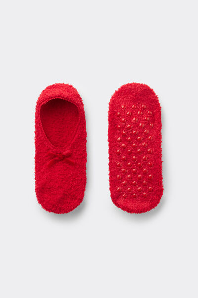 Tezenis Calcetines Babette Antideslizantes Suaves para Mujer Mujer Rojo Tamaño TU