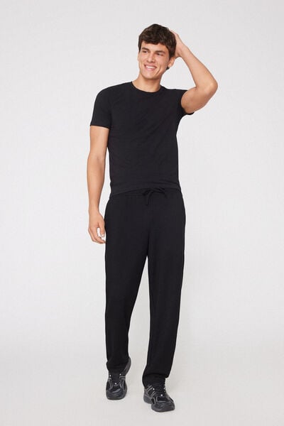 Tezenis Pantalones Largos Superior Softness Hombre Negro Tamaño L