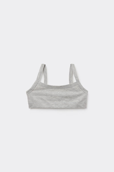 Tezenis Top sujetador básico en algodón para niña Chica Gris Tamaño 10-11