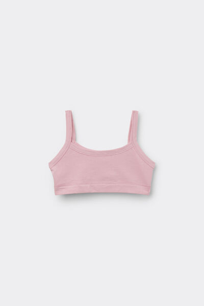 Tezenis Top sujetador básico de algodón niña Chica Rosa Tamaño L