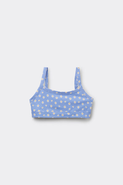 Tezenis Top Sujetador Niña Algodón Estampado Chica Azul Tamaño L