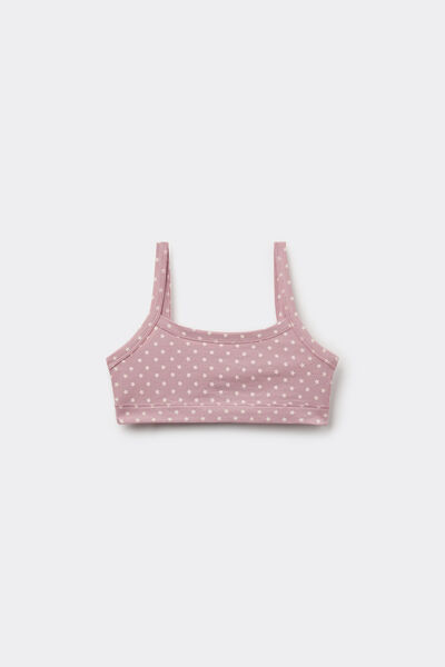 Tezenis Top Sujetador Niña Algodón Estampado Chica Rosa Tamaño L