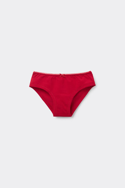 Tezenis Braguita de algodón básica para niña Chica Rojo Tamaño 10-11