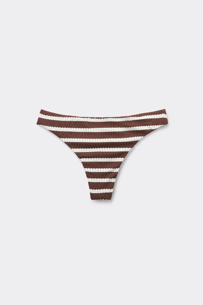 Tezenis Braguita Brasileña de Bikini Desert Stripes Mujer Marrón Tamaño L