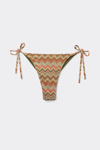 Tezenis Braguita Brasileña de Bikini Lazos Luxury Chevron Mujer Multicolor Tamaño L