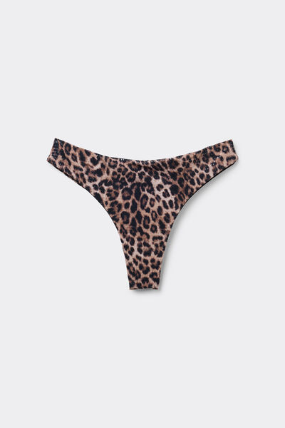 Tezenis Braguita de bikini brasileña con estampado de leopardo Wild Soul Mujer Animalier Tamaño L