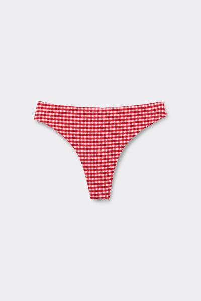 Tezenis Braguita Brasileña de Bikini Summer Vichy Mujer Rojo Tamaño L