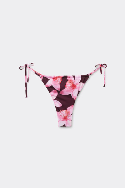 Tezenis Braguita Brasileña Bikini Lazos Hibiscool Mujer Rosa Tamaño L