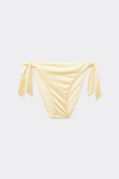 Tezenis Bikini Braguita Cordones Shiny Glam Amarillo mantequilla Mujer Amarillo Tamaño L