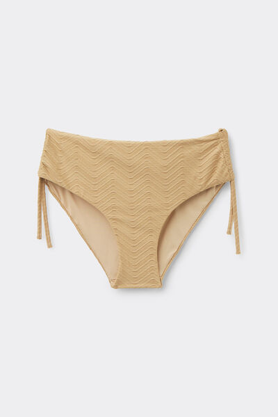 Tezenis Braguita de Bikini Alta Frunce Sparkling Touch Dorada Mujer Natural Tamaño L