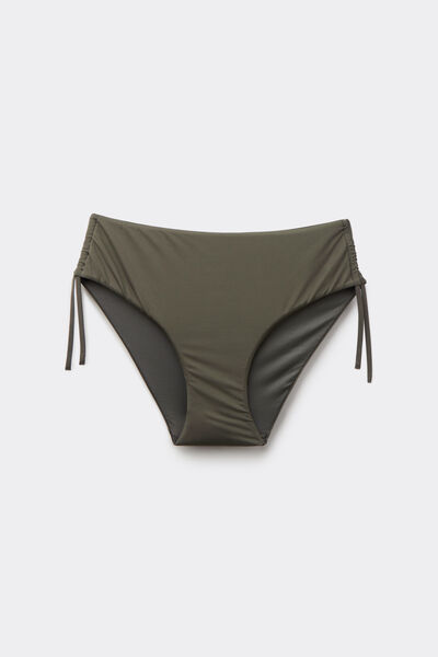 Tezenis Braguita Bikini Alta Frunce Timeless Look Verde Camuflaje Mujer Verde Tamaño L