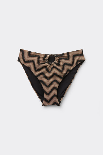 Tezenis Braguita de Bikini Chevron Shine Mujer Negro Tamaño L