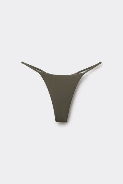 Tezenis Braguita de Bikini de Tanga Timeless Look Verde Camuflaje Mujer Verde Tamaño L