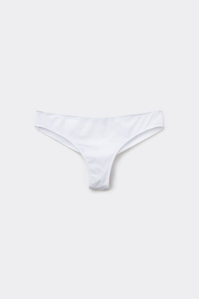 Tezenis Braguita Brasileña de Microfibra Reciclada Mujer Blanco Tamaño L