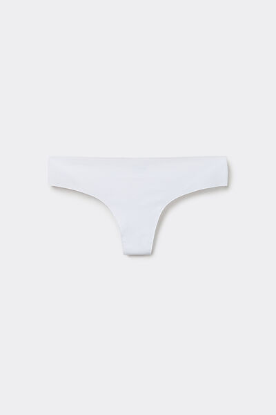 Tezenis Braguita brasileña microfibra reciclada sin costuras Mujer Blanco Tamaño L
