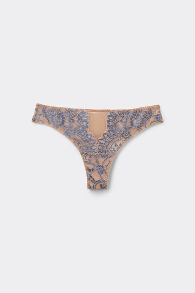 Tezenis Braguita Brasileña Romantic Bloom Mujer Azul Tamaño L