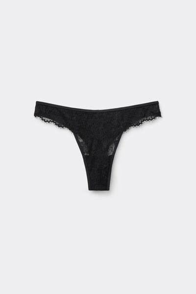 Tezenis Braguita brasileña Midnight Secret Mujer Negro Tamaño L