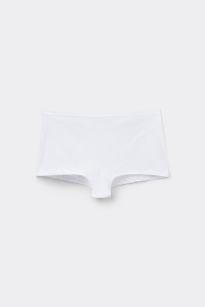 Tezenis Culotte Tipo Pantalón Corto de Algodón Orgánico Mujer Blanco Tamaño L