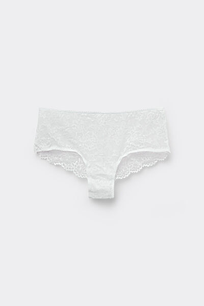 Tezenis Culotte de Encaje Reciclado Mujer Blanco Tamaño L