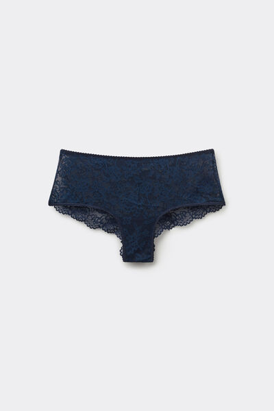 Tezenis Culotte de Encaje Reciclado Mujer Azul Tamaño L