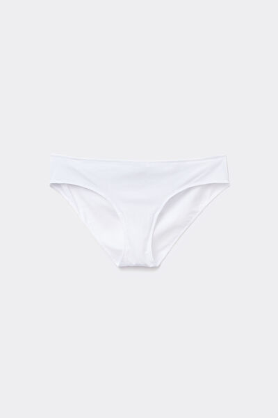Tezenis Braguita Clásica de Microfibra Reciclada Mujer Blanco Tamaño L