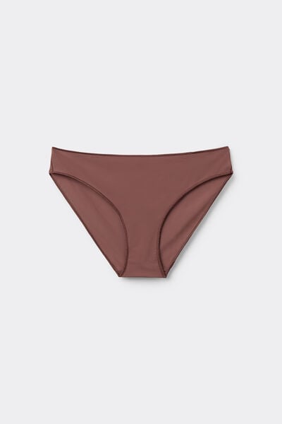 Tezenis Braguita Clásica de Microfibra Reciclada Mujer Marrón Tamaño L